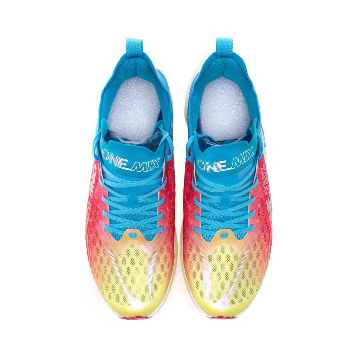 ONEMIX Trail Racing chaussures de course coussin respirant maille Stable portable en plein air plaqu
