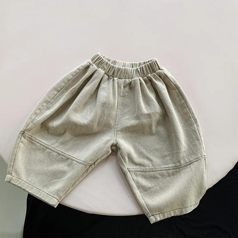 Pantalon sarouel à jambes larges pour enfants, vêtements décontractés pour bébés garçons et filles,