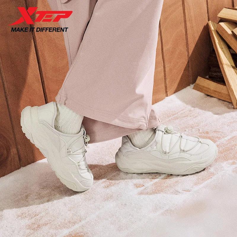 Xtep chaussures en coton pour femmes 2025 hiver nouveauté loisirs confortable coussin soutien résist