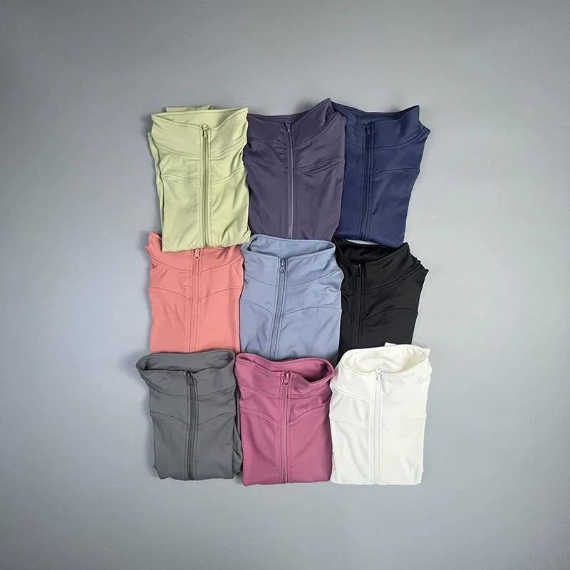 2025 nouveau manteau de Yoga veste de sport courte vêtements de Fitness pour femmes minceur corps sc