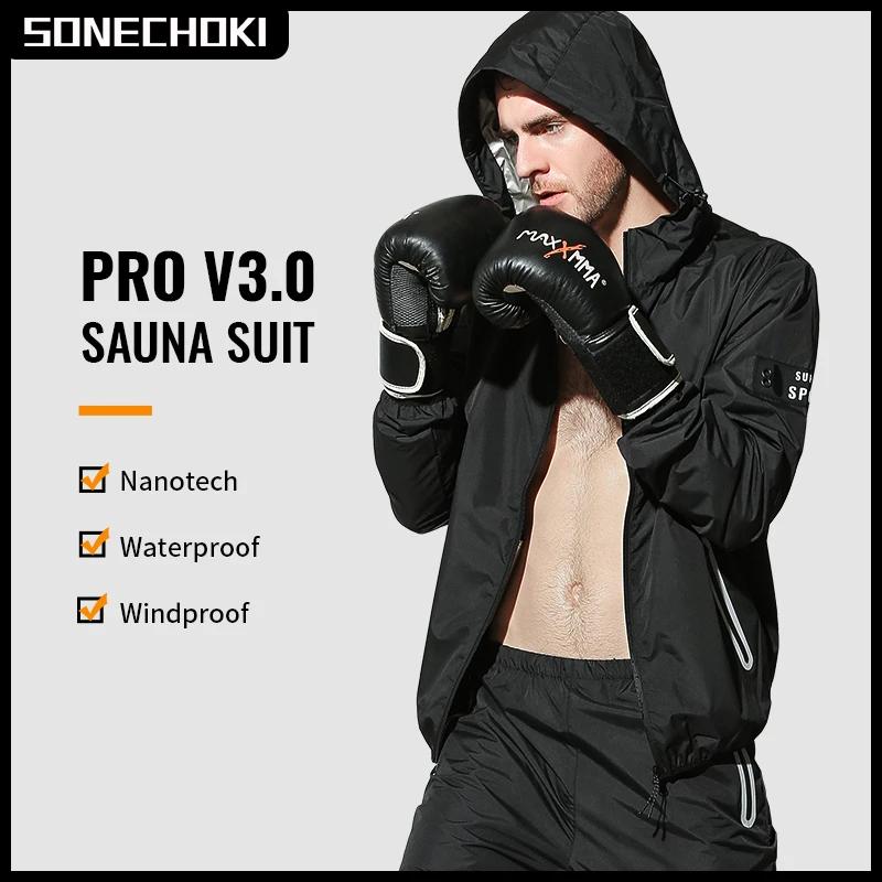 Combinaison de Sauna professionnelle pour hommes, ensemble de vêtements de gymnastique, entraînement
