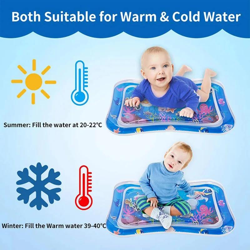 Tapis de jeu d'eau pour bébé, coussin gonflable en PVC pour nourrissons, temps du ventre, coussin d'