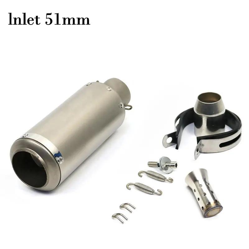 Tuyau d'échappement sc pour moto r6 racing, 51mm 60mm, adapté au silencieux micropole GP-project, éc