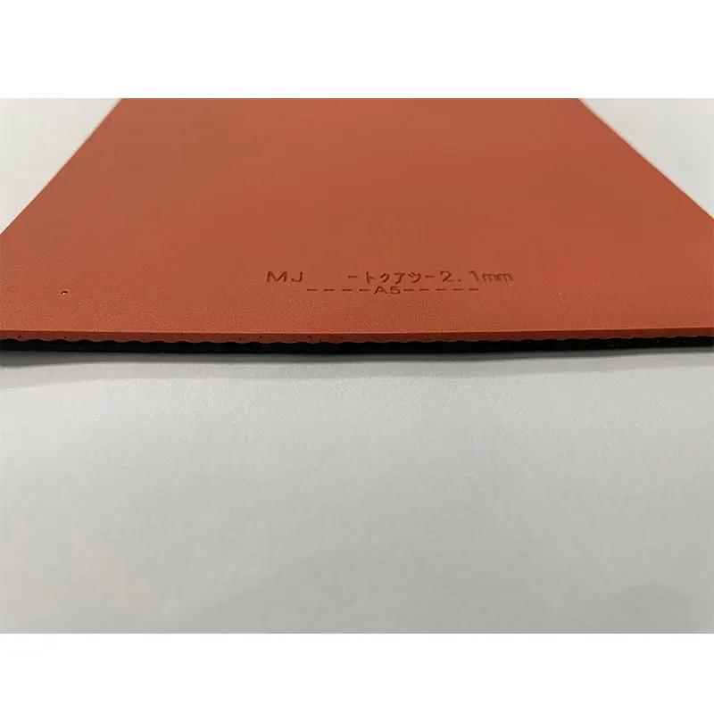 2 pièces vente haute qualité éponge rouge tennis de table lame en caoutchouc tennis de table tennis