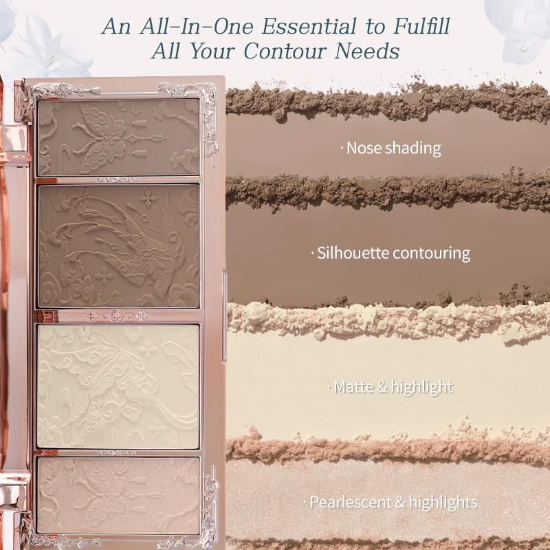 Flower Knows Butterfly Cloud Collar Collection, Embossed Highlight, Contour Palette, 16g