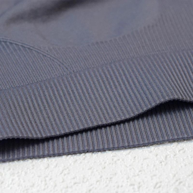 WAREBALL-Leggings de yoga imbibés sans couture pour femme, haut court à manches longues, pantalon de
