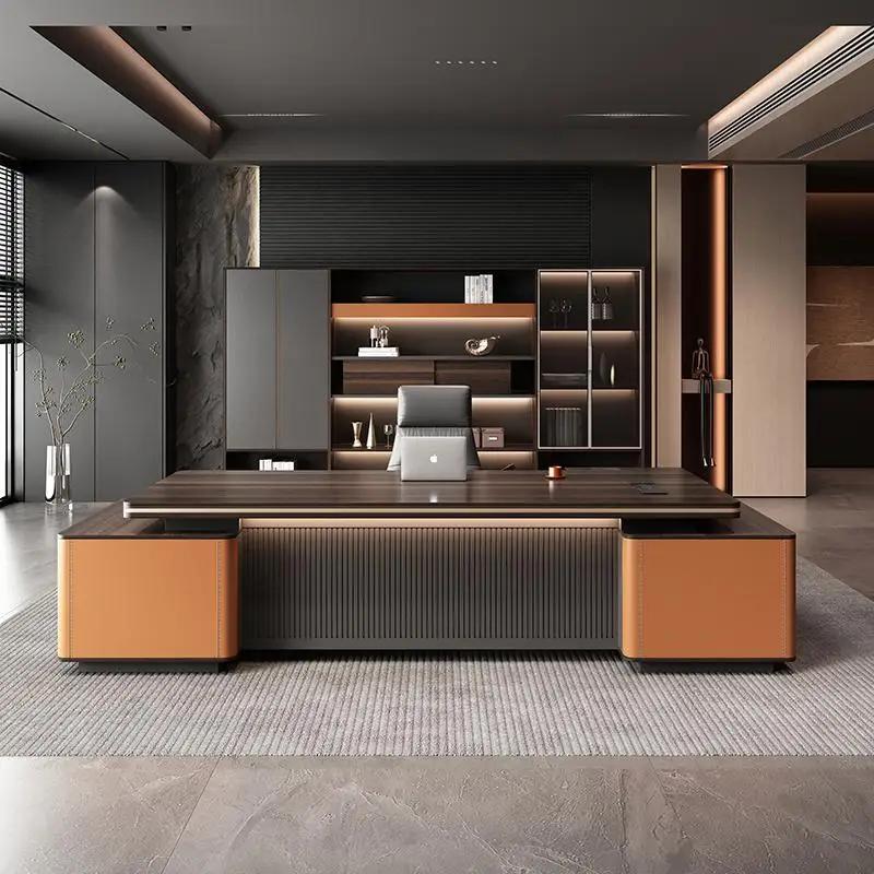 Bureaux De bureau modernes design organisateurs stockage poste De travail De luxe bureaux De bureau