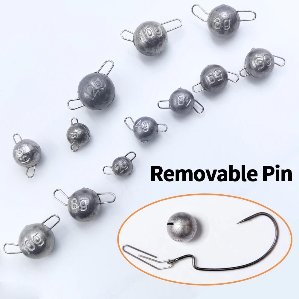 Kit de plombs de pêche Cannonball Cheburashka, 2g, 3g, 4g, 5g, 6g, 8g, 10g, 12g