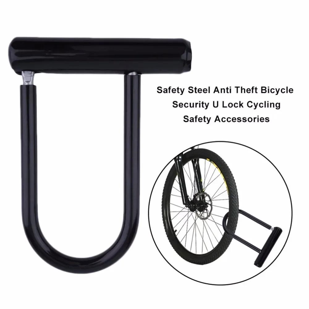 Vélo U serrure portable vtt route vélo roue serrure avec clé antivol sécurité moto Scooter cyclisme