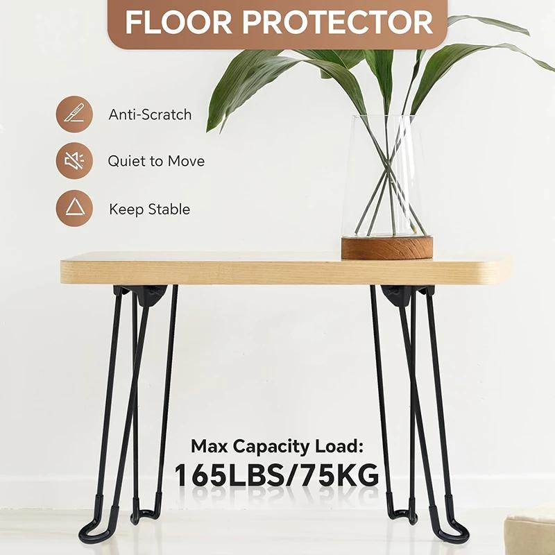 1 pièces pieds en épingle à cheveux en métal pied de Table pieds pliants bricolage pieds de bureau a