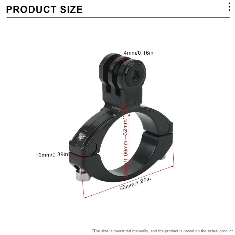 Support de fixation pour guidon de moto, pince de tige de dégager de vélo, accessoires de caméra Gop