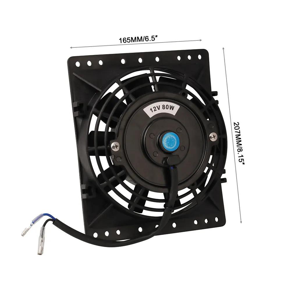 Ventilateurs de refroidissement de radiateur mince 650CFM de 6 pouces, ventilateur électrique univer