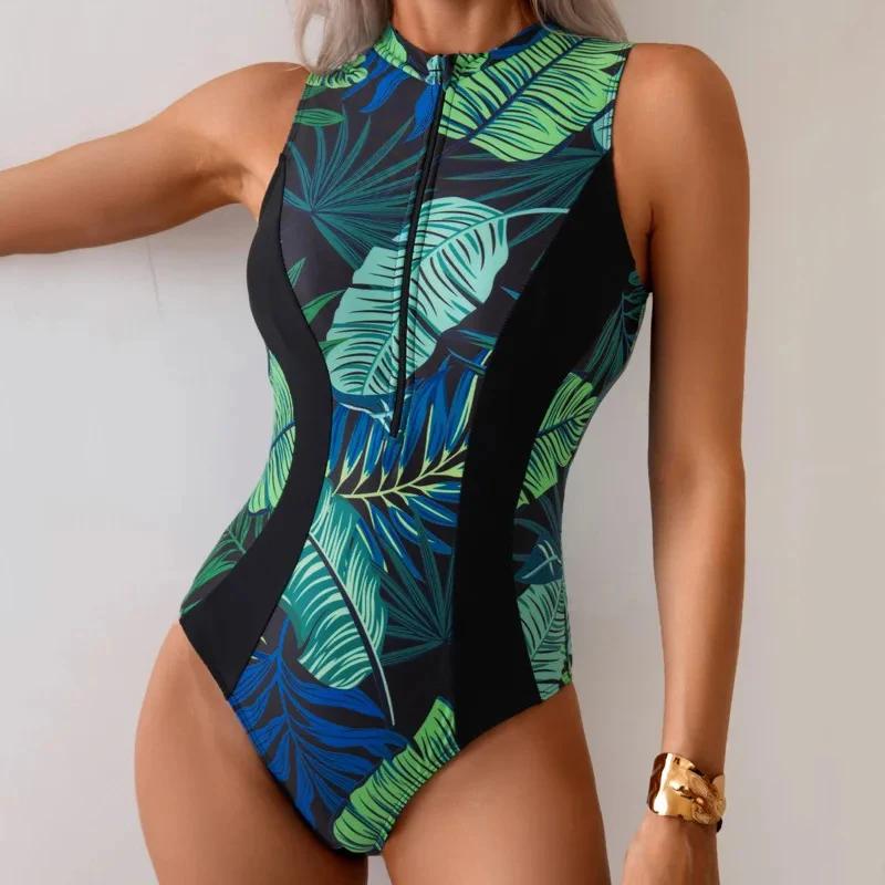 Maillot de bain une pièce pour femme, grande taille, fermé, push up, body, pour piscine, vêtements d