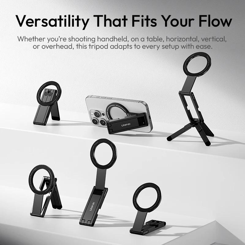 Ulanzi MA60 trépied de téléphone pliable Magsafe pour téléphone portable iPhone support de téléphone
