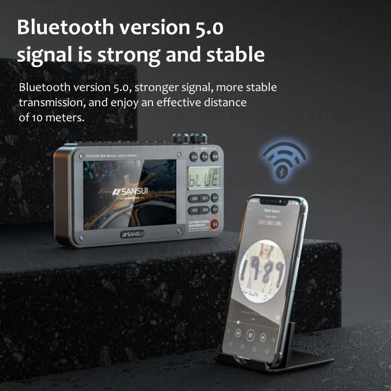 F50 Portable à l'ancienne Rechargeable Radio semi-conducteur lecteur vidéo extérieur multifonctionne