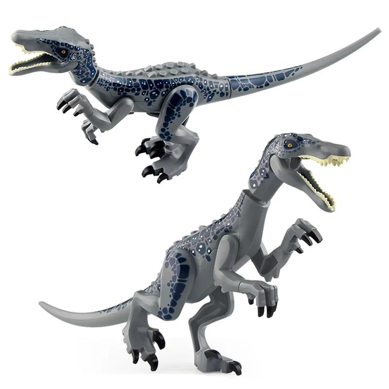 Jurassic Dino World – grands dinosaures, blocs de construction en briques, vélociraptor t-rex Tricer