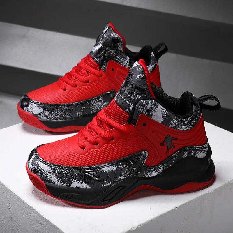 2025 chaussures de Basket-ball pour enfants baskets nouveaux garçons marque semelle épaisse antidéra