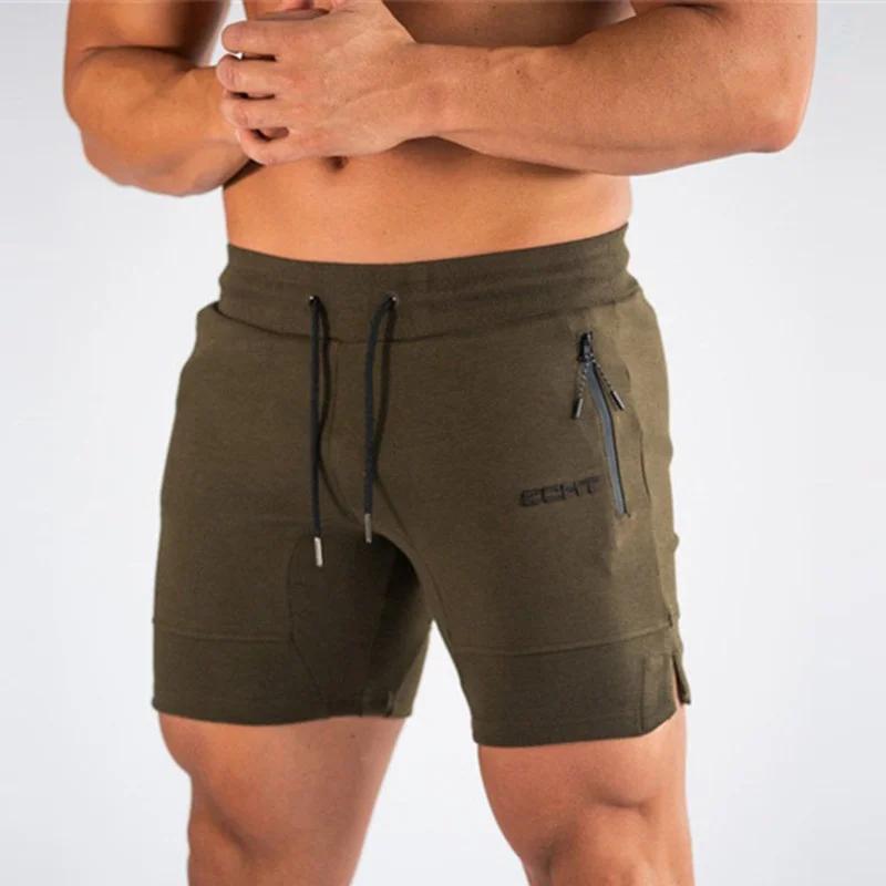 Pantalons de survêtement à poche zippée pour hommes Shorts de sport de fitness hommes pantalons cour