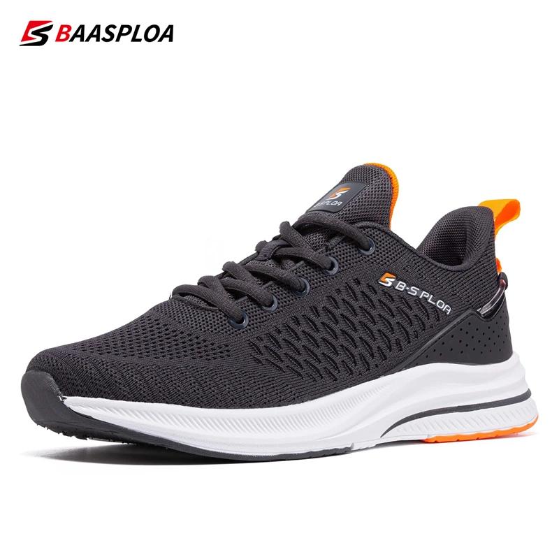 Baasploa-Chaussures de course décontractées légères pour hommes, baskets en maille de créateur, chau