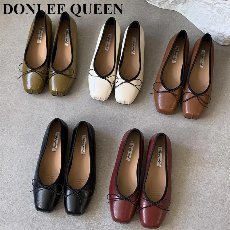 Mocassin de Ballet Plissé avec Nministériels d pour Femme, Chaussures de Ballerine Plates, Mocassin