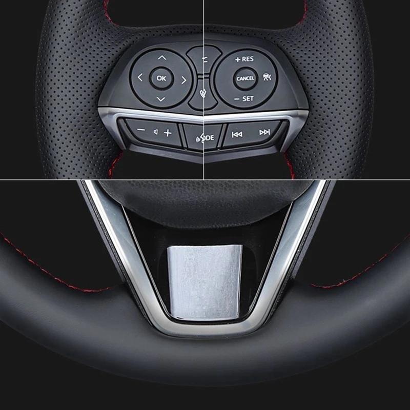 Couverture de volant de voiture en cuir artificiel tressé, pour Toyota RAV4 2013 – 2019 Corolla 2014