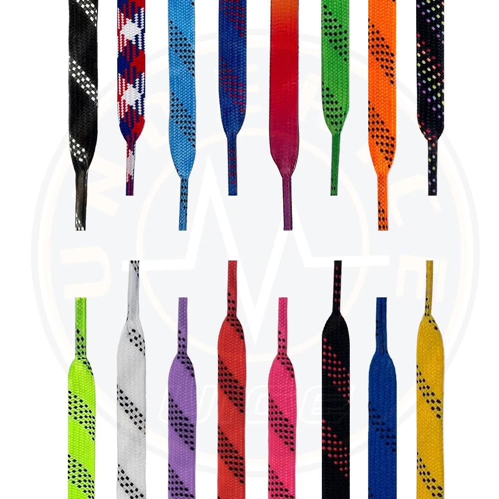 Lacets de patins à glace UICE 84/96/108/120 pouces, lacets de chaussures de hockey, double couche tr