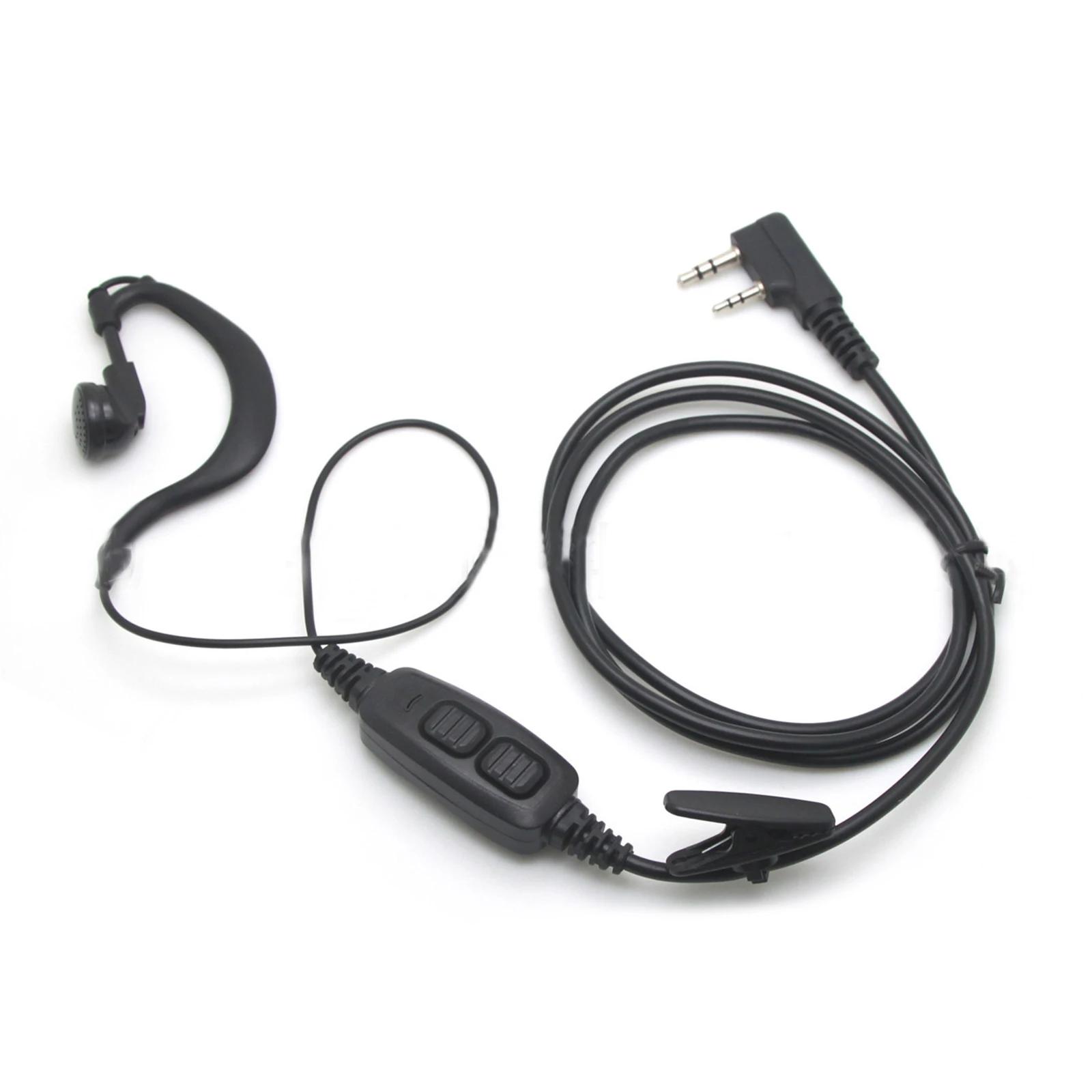 Écouteurs double PTT avec Microphone pour écouteurs transmetteur Baofeng BF-UV5R UV82 UV82L UV-89, c
