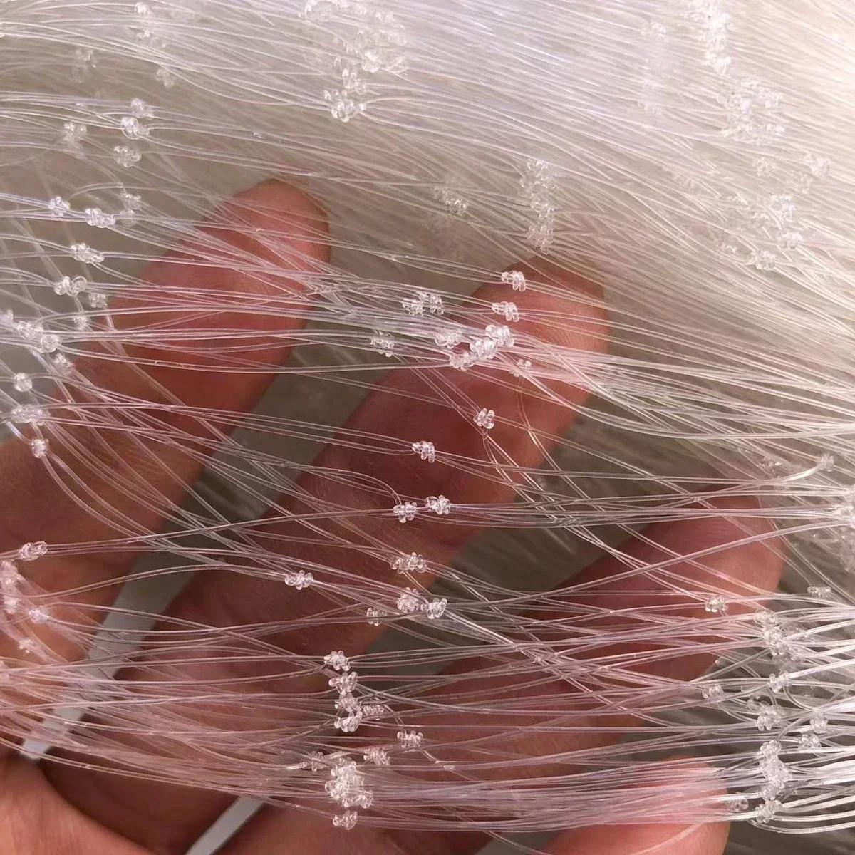 Filet de pêche en Nylon Monofilament, ligne de 0.18MM-0.35MM, profondeur 48md, longueur de réseau 95