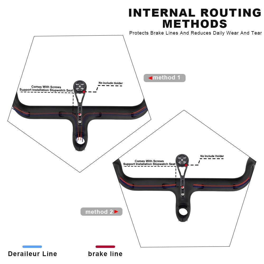 RXL SL guidon en carbone intégré OD2 28.6/31.8mm barre de poignée de vélo de route routage interne g