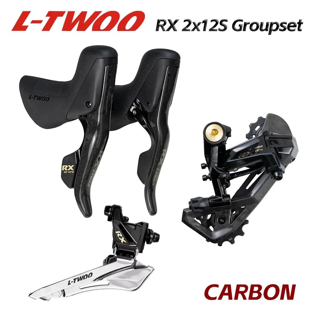 Groupe de transmission LTWOO RX 2x12 vitesses, 24 vitesses, 4 kits, levier de vitesses en fibre de c