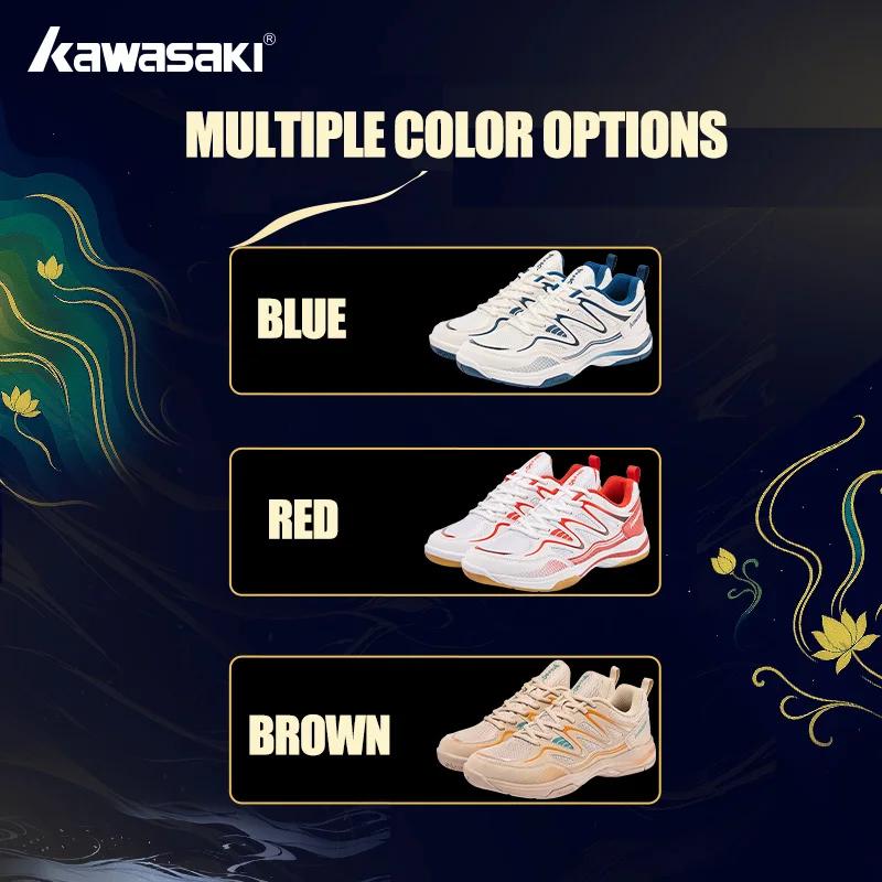 Kawasaki – chaussures de Badminton sans marquage, semelle en caoutchouc, feuille de Fiber de carbone