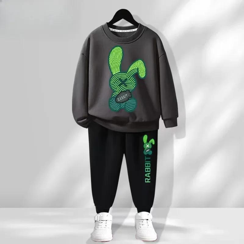 Vêtements d'automne pour bébés garçons, T-shirts et pantalons imprimés à la mode, ensemble 2 pièces