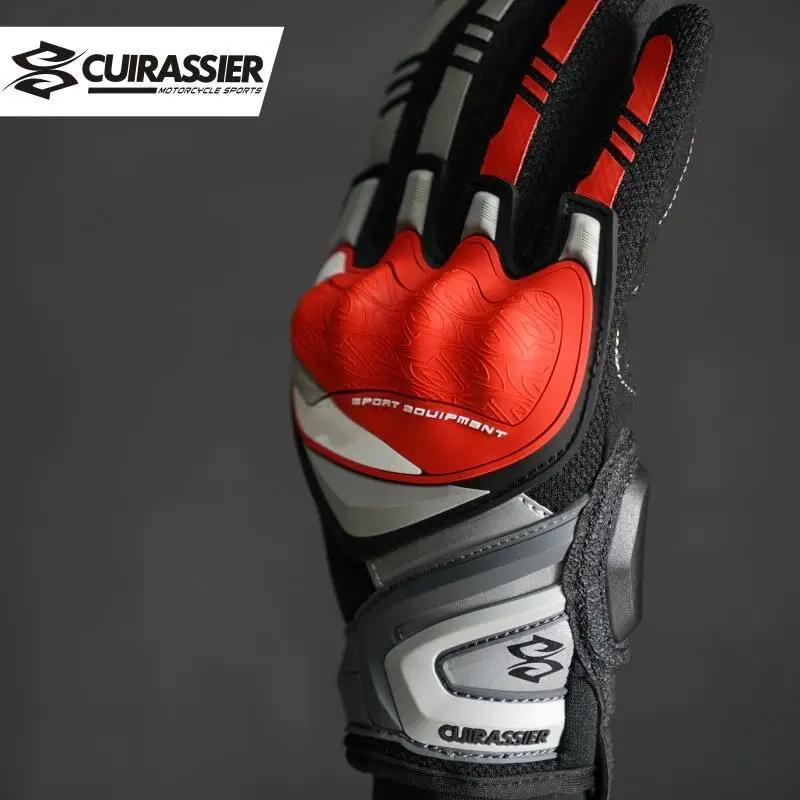 Gants de Moto gants de Moto respirants doigt complet protection écran tactile Guantes course Moto Mo