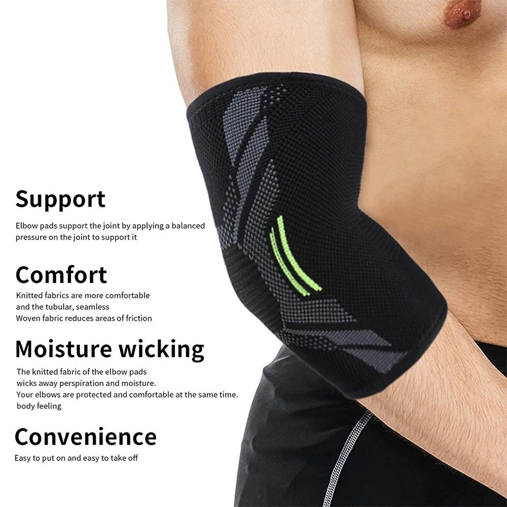 Support de coude élastique pour gymnastique, coussinet de protection pour coude, absorbe la sueur, S