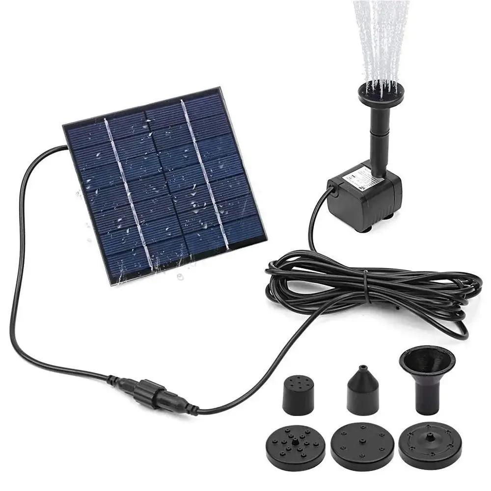 Mini pompe de fontaine solaire, kit de panneau d'alimentation, pompe à eau à panneau solaire pour pi