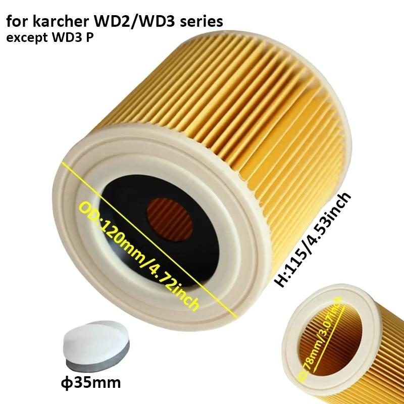 Sacs à poussière avec filtres Hepa pour aspirateur Karcher WD2.250 WD2250 A2004 A2054 MV2 WD2, pièce