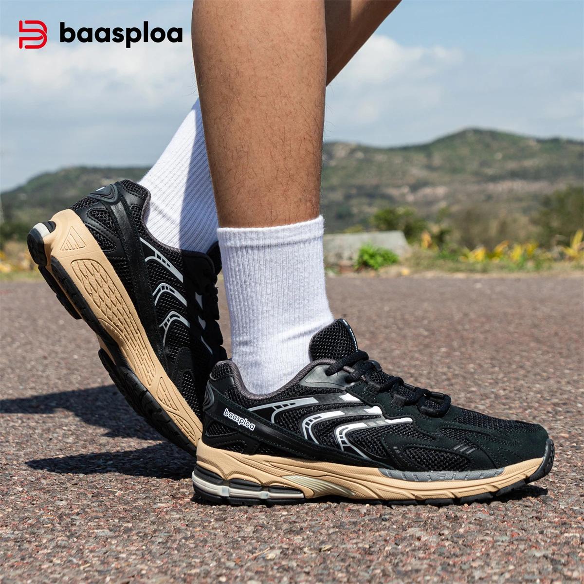 Chaussures de Course Homme Baasploa - Mode Été Respirante Amortie pour Sport Vintage