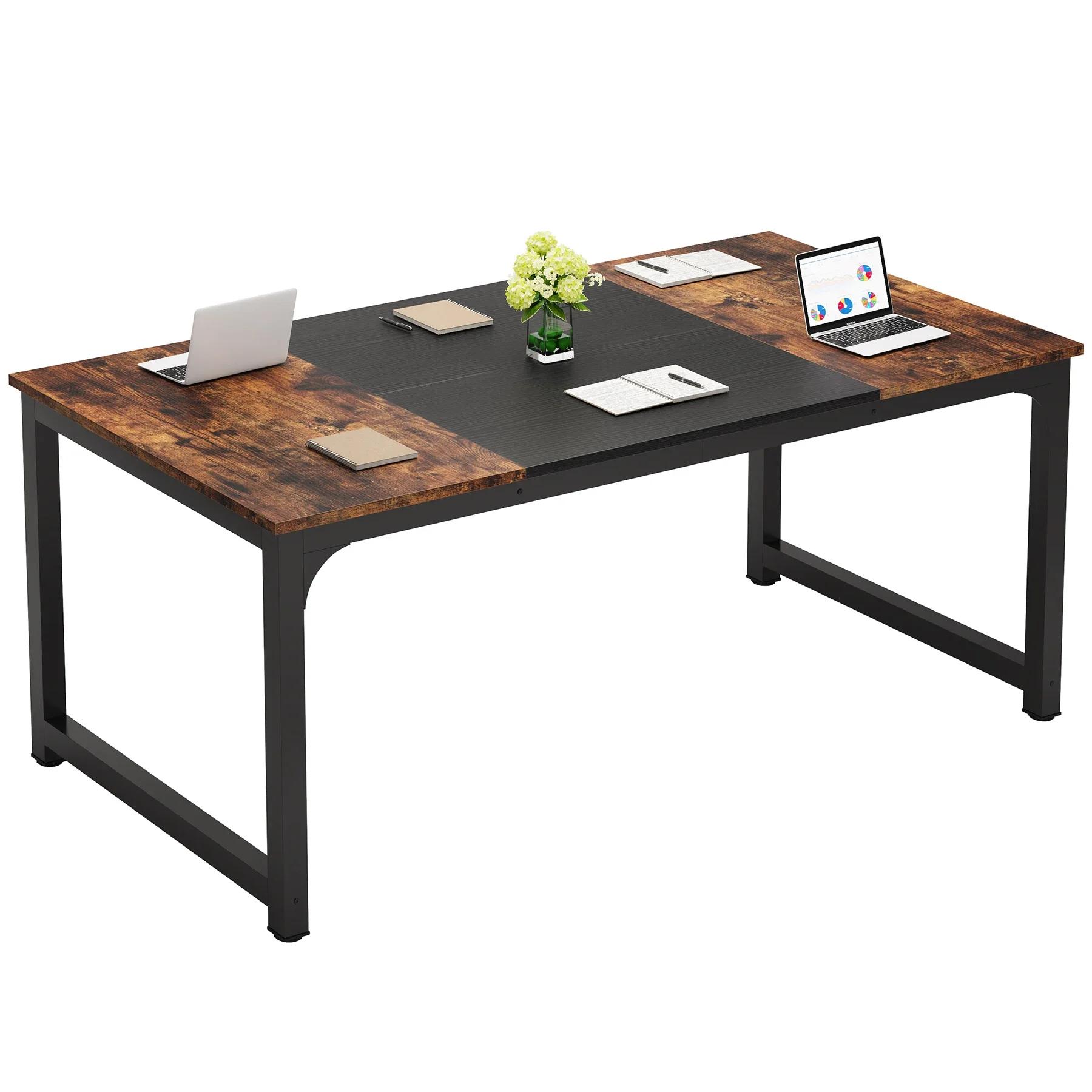 Tribesigns bureau d'ordinateur moderne grand bureau Table d'ordinateur bureau d'étude poste de trava