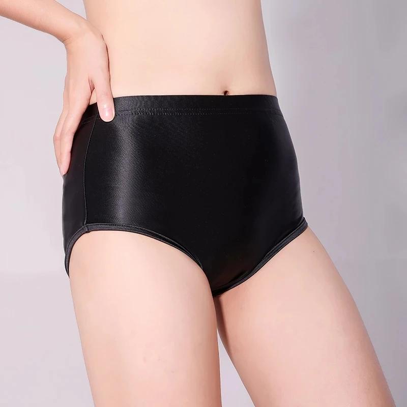Short japonais satin brillant sans couture - Collant motard femme course entraînement