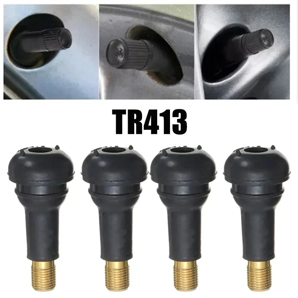 Tige de Valve en caoutchouc, tube de Valve en caoutchouc universel, buse Tubeless avec noyau de Valv
