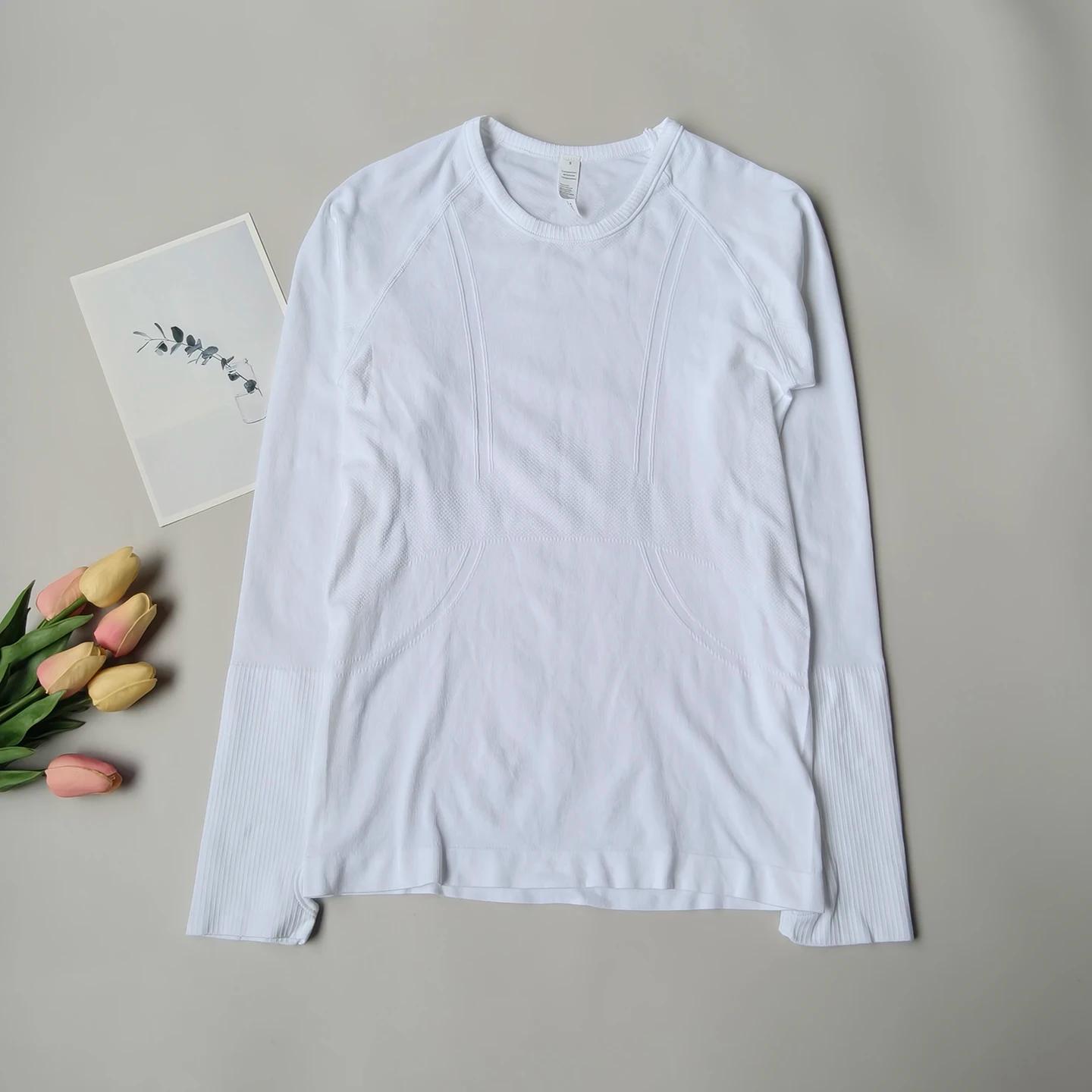 Hauts de sport pour femmes, coupe cintrée, col rond, vêtements de Yoga à séchage rapide, vêtements d