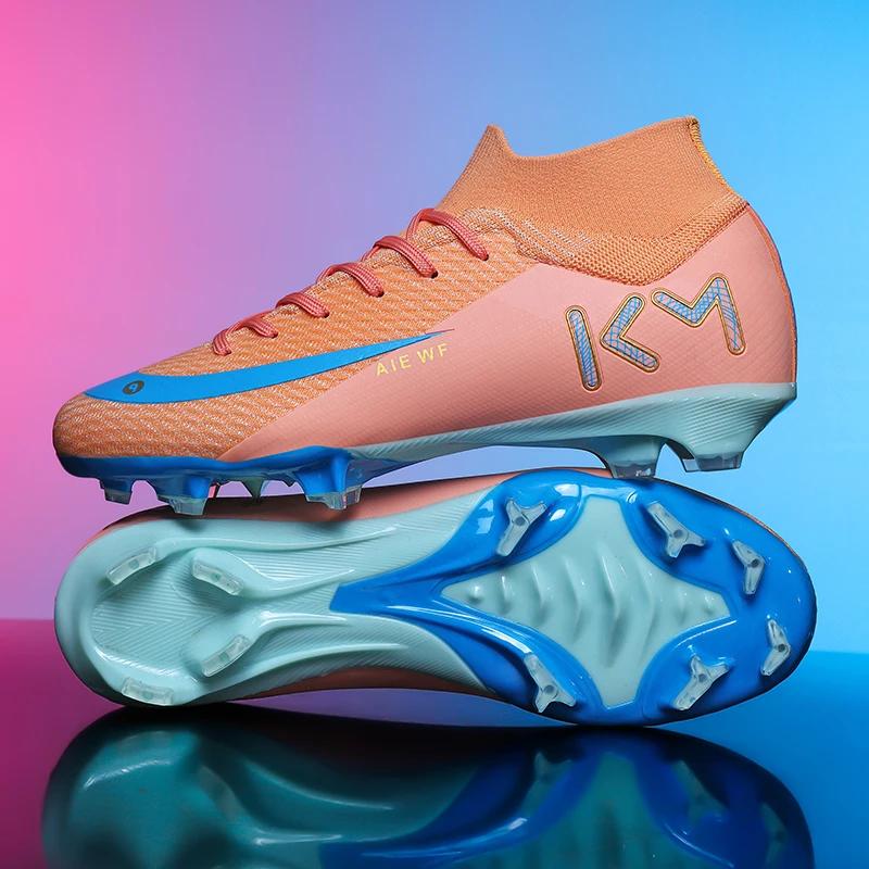 Nouveaux hommes Match bottes de Football cheville antidérapante TF/FG chaussures de Football profess