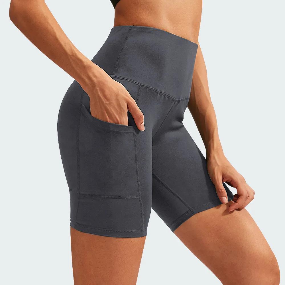 Femmes Yoga Shorts taille haute entraînement Shorts de gymnastique Fitness Yoga ascenseur bout à bou