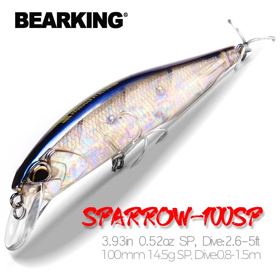 Bearking 10 cm 15g modèle chaud leurres de pêche appât dur 14 couleurs pour choisir vairon qualité p