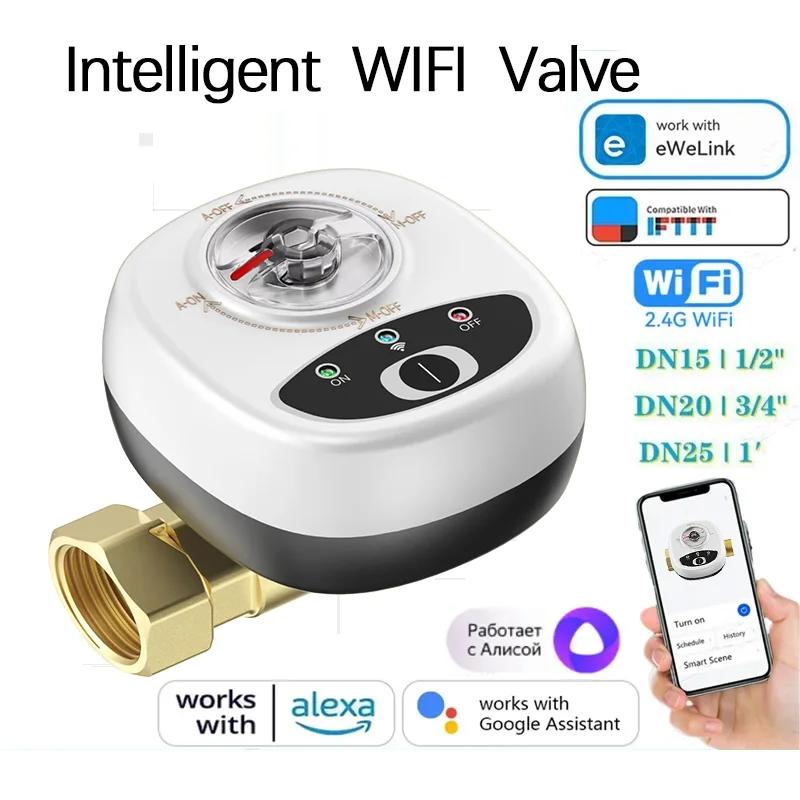 Vanne intelligente pour eau et gaz, commande vocale à distance via application, alarme automatique d