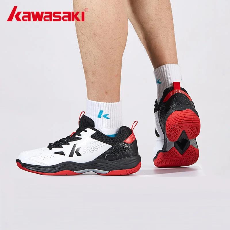 Kawasaki flambant neuf chaussures de Badminton hommes Tennis Anti-twish conception respirant chaussu