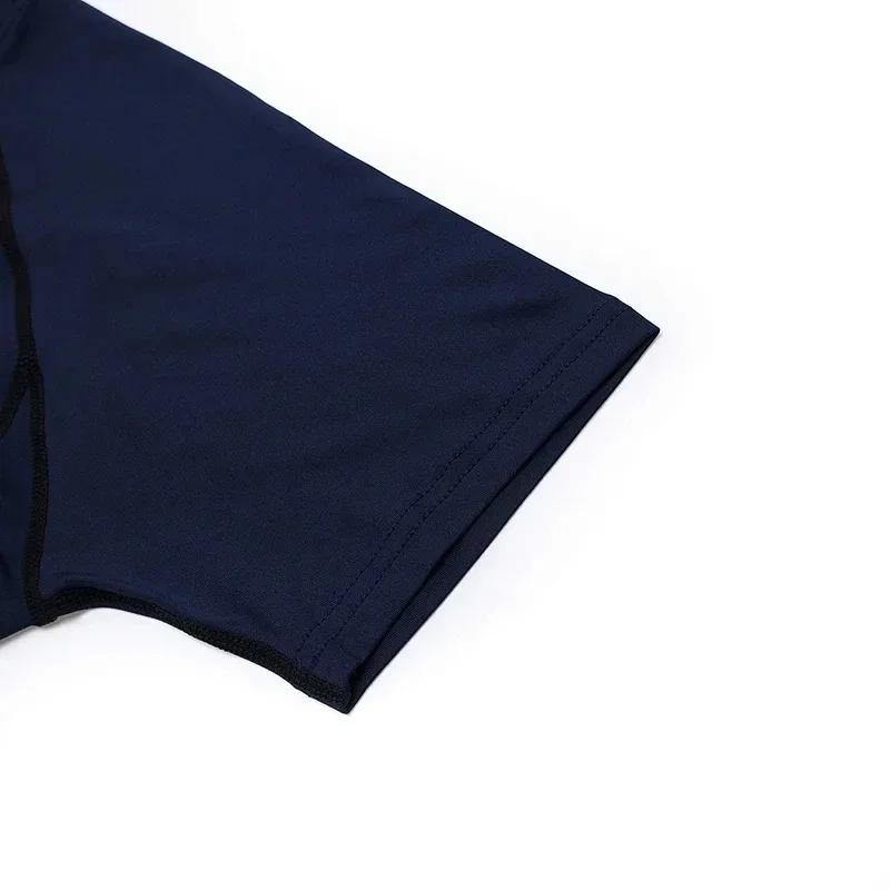 T-shirt de compression pour homme, séchage rapide, pour la gym et le sport, anti-transpiration, sous