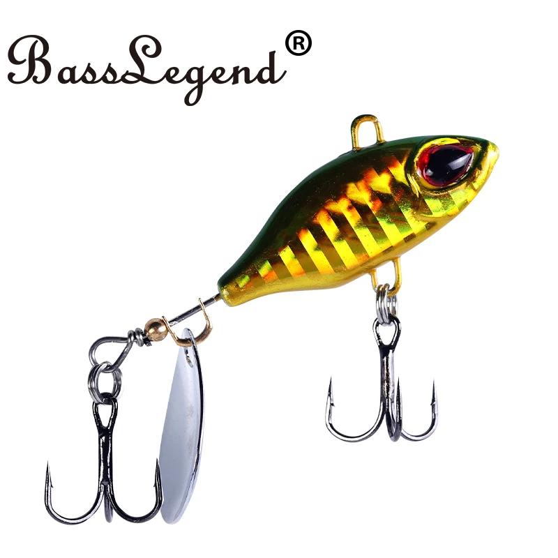 BassLegend – Micro Spinnerbait de pêche, bar, truite, Deracou, Vib, queue vibrante, lame rotative, 8