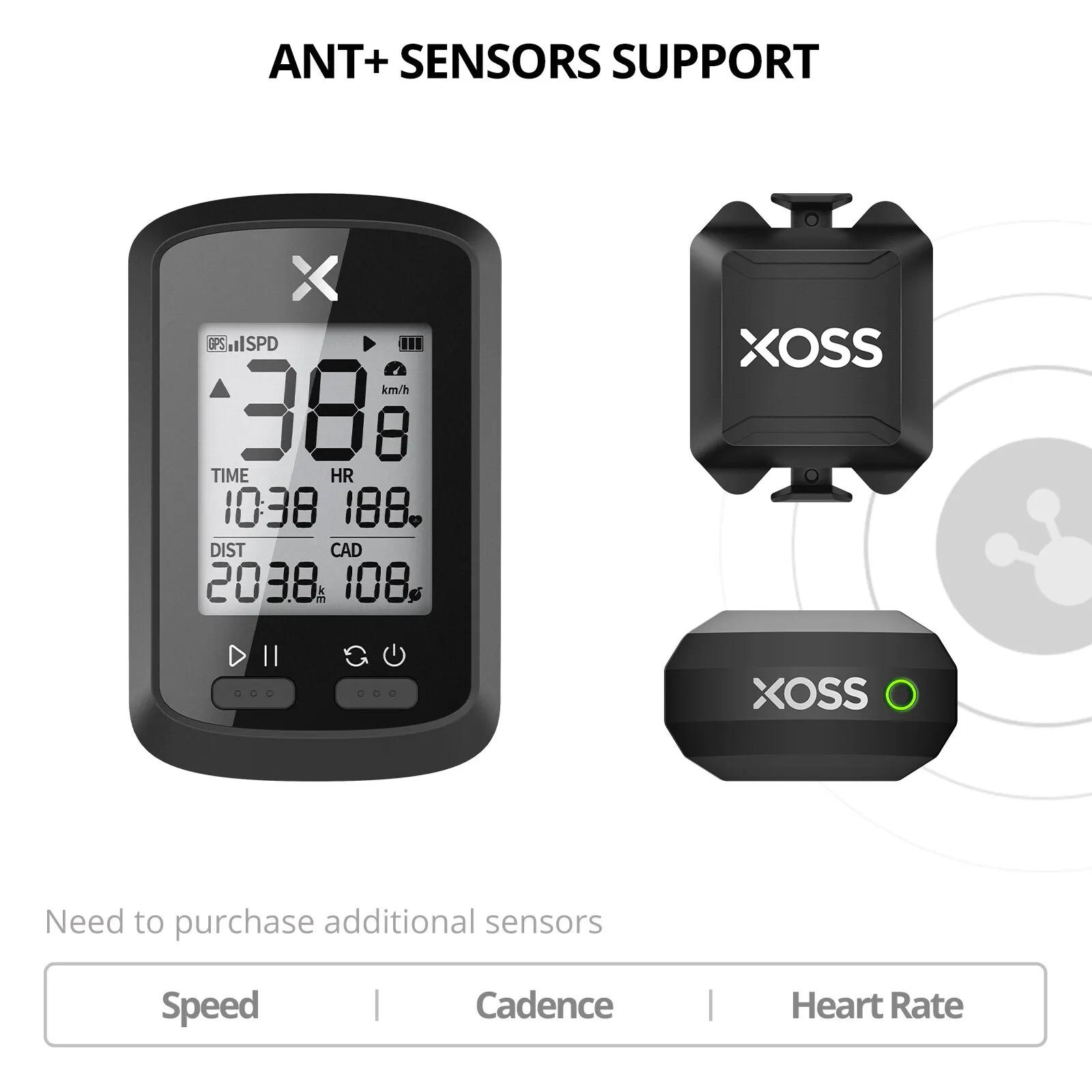 XOSS-Compteur de vitesse de vélo G/G + GPS, sans fil, Bluetooth ANT +, étanche, pour VTT