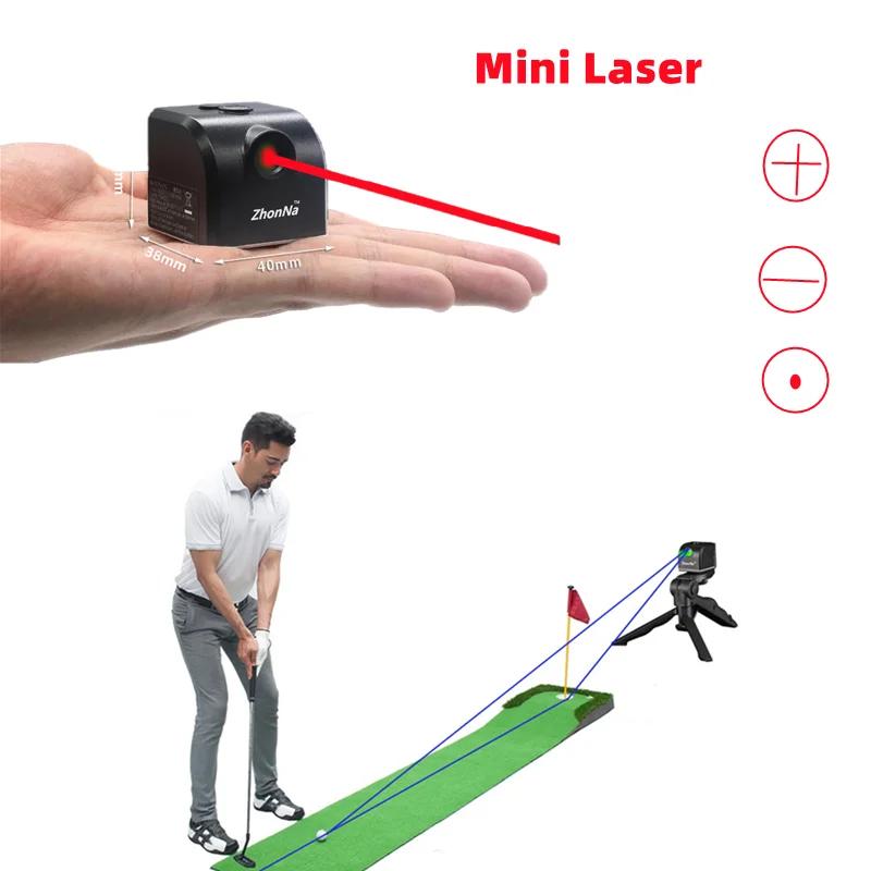 Mini dispositif d'aide au golf d'intérieur horizontal au laser avec faisceau laser vert/rouge ultra